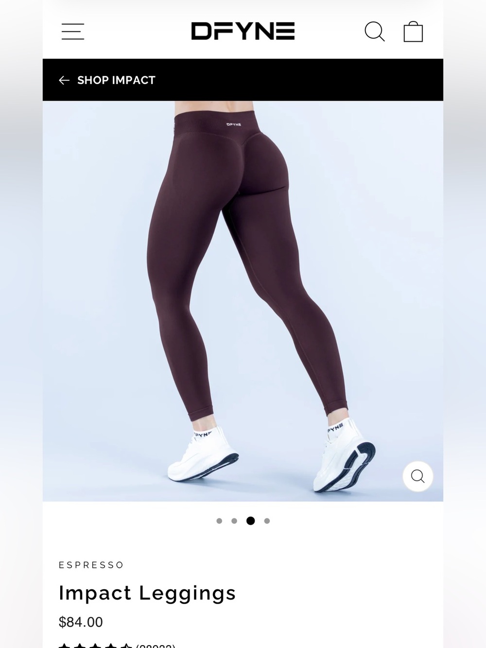 Impact Leggings in Espresso